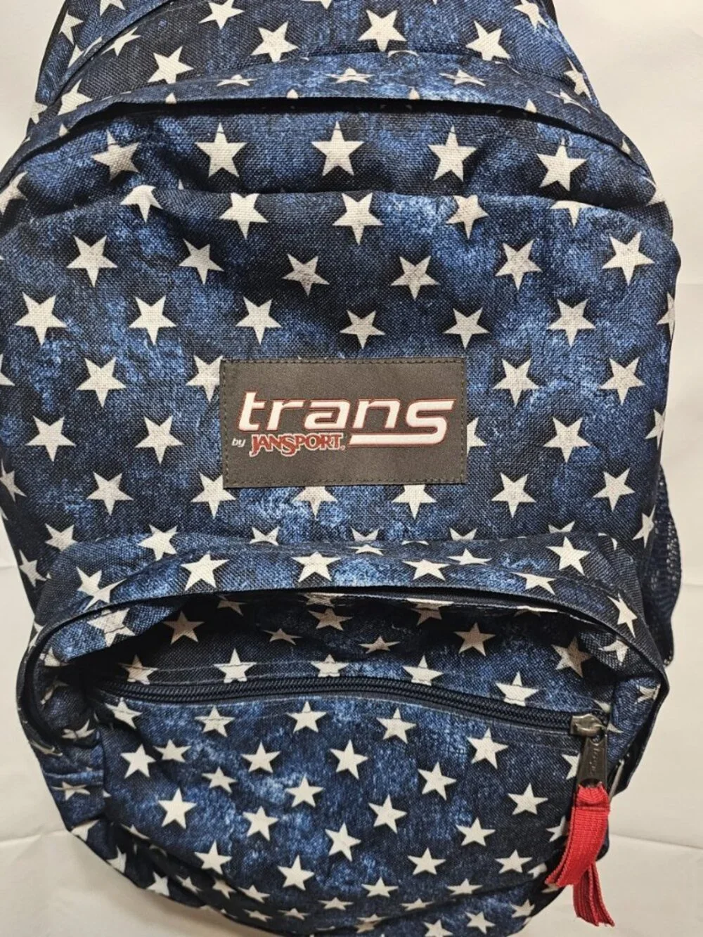 Jansport Trans Supermax Backpack Blue White Stars School Travel Pack 17
